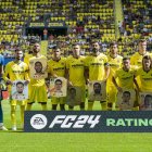 Álex Baena con el Villarreal en el partido frente al Almería.