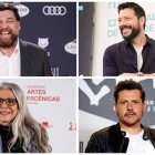 Hovik Keuchkerian, Álvaro Morte, Kiti Mánver y Kike Maíllo, actores y director de la serie.