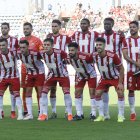 El primer once del Almería con Turki de presidente en la Liga 19-20.