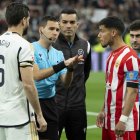 Hernández Maeso en el sorteo de campos del Real Madrid-Almería.