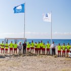 Las playas de San José con su bandera azul izada.