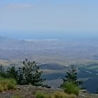 Una imagen de Almería desde La Merendera, en la subida hacia el Calar Alto desde Gérgal.