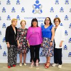 Las homenajeadas junto a la presidenta del Colegio de Enfermería de Almería, María del Mar García.