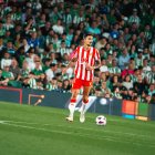 Chumi salió retratado en el partido frente al Real Betis.