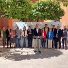 Ramón Fernández-Pacheco, durante su intervención en la concentración en la delegación de Gobierno de la Junta.