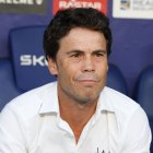 Rubi en la que fue su despedida como técnico del Almería en el campo del RCD Espanyol.