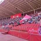 Aspecto que presentaba la preferencia del Mediterráneo en el partido de ida.