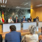 Reunión celebrada esta mañana en la Ciudad de la Justicia.