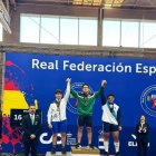 Brayan en el primer puesto de la instalación gallega.