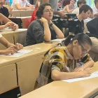 Alumnos almerienses durante la prueba de Selectividad en una fotografía de archivo.