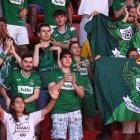 Los seguidores del Toledo disfrutando en Almería.