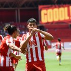 Rachad celebrando el gol del empate vs Toledo.
