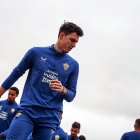 Radovanovic en una sesión de entrenamiento del Almería.