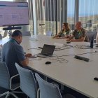 Interior de las instalaciones del nuevo centro Centro Financiero Cajamar en el PITA.