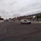 Imagen de la explanada de la estación provisional
