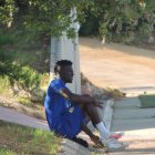Baba llegó a entrenar desde el Aeropuerto de Almería.