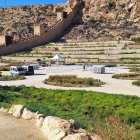 Zona de La Hoya con el montaje del festival Alamar