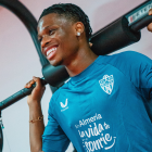 Ramazani ha vuelto feliz al Almería y se juega un buen contrato.