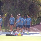 El Almería prepara el partido ante el Granada.