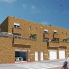 Una vista renderizada de las nuevas edificaciones.