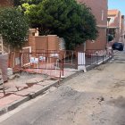 Las obras en la calle Bosnia, en Almería.