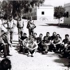 Reclutas en el Campamento Alvarez de Sotomayor que llegaban de toda España.