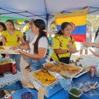 Los puestos de gastronomía tradicional colombiana fueron uno de los protagonistas de la jornada.