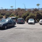 Aparcamiento en el que se encontraron los dos cadáveres.