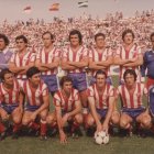 La A. D. Almería que logró el ascenso a Primera División la temporada 1977-78.