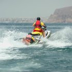 El patrón de rescate, en plena labor de socorro.