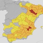 Imagen del mapa de España de este miércoles.
