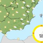 Mapa de la AEMET para el próximo jueves.