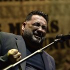 Andreles, en un momento de su actuación en el Festival del Cante de las Minas de La Unión.