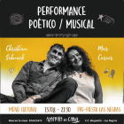 Cartel de la actuación de Christian Schnack y Mar Carcer