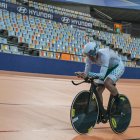 Pablo Jaramillo en mitad de una competición.