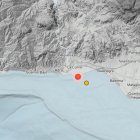 Los puntos donde se han registrado los temblores, según la web del Instituto Geográfico Nacional.
