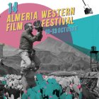 Detalle del cartel, obra de Celia Coe, con el que se promociona el 14ª Almería Western Film Festival.
