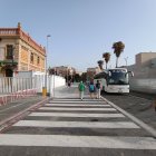 Zona entre la estación provisional y la intermodal