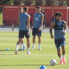 El colombiano en el Anexo del Estadio de los Juegos Mediterráneos.