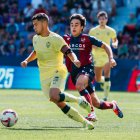 El centrocampista argentino en su último partido previo a la operación contra el Levante.