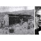 Cortijo El Pitango, donde se originaron los fuegos, y el científico José Cubillo.