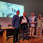 El alcalde de Pulpí, Juan Pedro García Pérez, y el concejal de Geoda, Juan Bautista López, recogieron el Premio a la Activación del Patrimonio