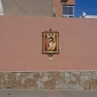 Instalación del mosaico en Los Molinos.
