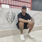 El delantero colombiano con LA VOZ-Cadena SER en la sala de prensa.