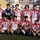 El Almería de la temporada 1995-96 con Almerimar como sponsor.