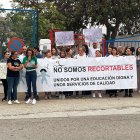 Manifestación frente al CEIP Tesifón de Berja.