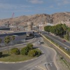 Vista aérea de una de las entradas del Puerto de Almería