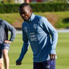 Bruno Langa, este viernes en el campo Anexo del Estadio de los Juegos Mediterráneos.