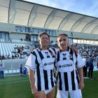 Paquito y Garay juntos 40 años después en el Municipal de La Línea.