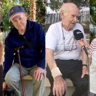 De izquierda a derecha, Margarita, Antonio Barroso, Antonio Carreño y Charo, de la residencia El Zapillo, en Almería. 